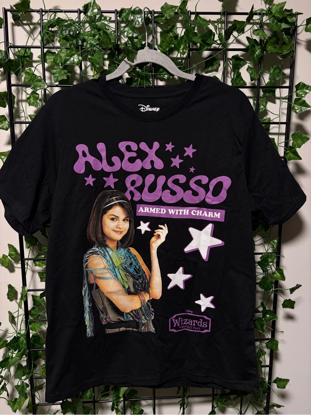 Disney Alex Russo Black & Purple Graphic Tee